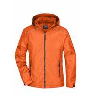 James & Nicholson Sportliche, funktionale Outdoorjacke Damen JN1117 Gr. S orange/carbon