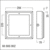 KAVA Q220 LED CASTING SURROUND IP40 Betoneingießgehäuse Q220