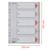 PlastikregisterA4 1-5, PP, 5 Blatt, grau