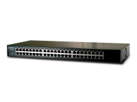 Planet FNSW-4800 switch Negro 1U Energía sobre Ethernet (PoE)