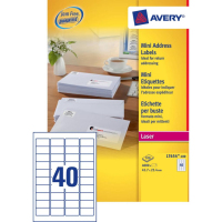 Avery L7654-100 Druckeretikett Weiß Selbstklebendes Druckeretikett
