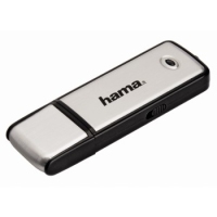 Hama FlashPen "Fancy" USB 2.0 16GB 40X lecteur USB flash 16 Go USB Type-A Noir, Argent