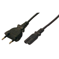 LogiLink CP092 câble électrique Noir 1,8 m Prise d'alimentation type C Coupleur C8