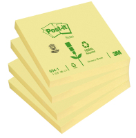 3M 654-1 note paper Square Yellow 100 sheets Self-adhesive