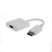 Gembird A-DPM-HDMIF-002-W video cable adapter 0.1 m DisplayPort HDMI Type A (Standard) White