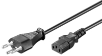 Microconnect PE160418 tápkábel Fekete 1,8 M J típusú hálózati csatlakozó C13 csatlakozó