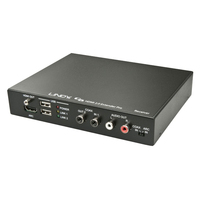 Lindy 38201 audió/videó jeltovábbító AV receiver Fekete