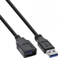 InLine 35630 USB-kabel 3 m USB 3.2 Gen 1 (3.1 Gen 1) USB A USB B Zwart