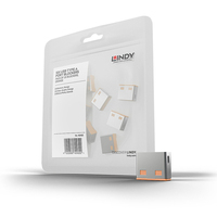 Lindy 40463 Schnittstellenblockierung USB Typ-A Orange Acrylnitril-Butadien-Styrol (ABS)