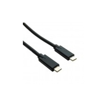 Unirise USBC-MM-01F USB cable 0.3 m USB 3.2 Gen 2 (3.1 Gen 2) Black