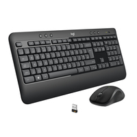 Logitech Advanced MK540 klawiatura Dołączona myszka USB QWERTY Amerykański międzynarodowy Czarny, Biały