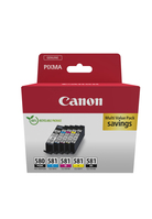 Canon 2078C008 nabój z tuszem 5 szt. Oryginalny Czarny, Cyjan, Purpurowy, Żółty