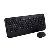 V7 CKW300FR – Tastatur in Standardgröße, Handballenauflage, Französisch AZERTY - schwarz