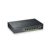 Zyxel GS2220-10HP Managed L2 Gigabit Ethernet (10/100/1000) Power over Ethernet (PoE) Zwart