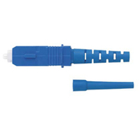Panduit SC singlemode simplex fiber optic connector blue conector