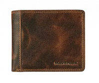 Maverick MAV-TO-004-03 Geldbörse, Kartenetui/Reisedokumentenhülle Briefttasche Braun Leder