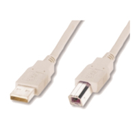 M-Cab USB 2.0 Kabel - A/B - St/St - grau - 5.00m