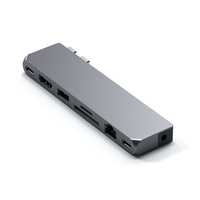 Satechi ST-UCPHMXM Notebook-Dockingstation & Portreplikator 2 x USB 3.2 Gen 2 (3.1 Gen 2) Type-C Grau