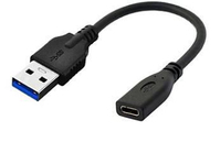 Microconnect USB3.0ACF02 USB cable 0.2 m USB 3.2 Gen 1 (3.1 Gen 1) USB A USB C Black