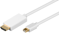 Microconnect MDPHDMI1 video kabel adapter 1 m HDMI Type A (Standaard) Mini DisplayPort Wit