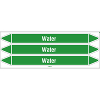 Brady WATER 355X37CARD-T1-P03 selbstklebendes Etikett Rechteck Permanent Grün, Weiß