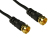 Cables Direct Coaxial F 1m coaxial cable Black