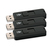 V7 VF24GAR-3PK-3E USB flash meghajtó 4 GB USB A típus 2.0 Fekete