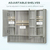 Kleankin 834-425GY bathroom storage cabinet