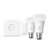 Philips Hue White and colour ambience Starter kit: 2 B22 smart bulbs (1100) + dimmer switch