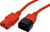 ROLINE 19.08.1520-25 cable de transmisión Rojo 1,8 m C14 acoplador C13 acoplador