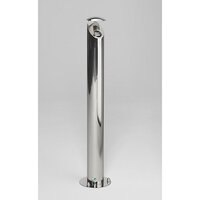 Cendrier sur pied en inox, verrouillable