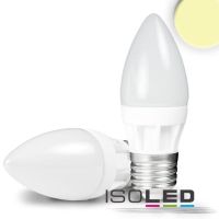 illustrazione di prodotto - Candela a LED E27 in ceramica opalescente :: 4 :: 5 W :: bianco caldo
