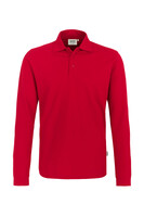 Longsleeve-Poloshirt Classic, rot, XL - rot | XL: Detailansicht 1