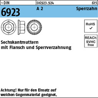 DIN 6923 A 2 M 5 mit Sperrverzahnung A 2 VE=S