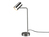 LED Schreibtischlampe in Silber matt, Spot schwenkbar, Höhe 45cm