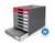 Durable IDEALBOX ECO 7 Drawer Recycled Plastic File Storage Organiser | Red