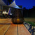 Relaxdays Windlicht Metall, modern, Kerzenhalter für Stumpenkerzen, Deko Laterne Draht, HBT: 31 x 27 x 27 cm, schwarz