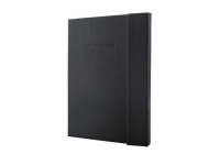 Notitieboek Conceptum Pure A4 zwart 5mm ruit hardcover met magneetsluiting. Genummerde pagina's, inhoudsopgave,