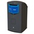 Envirobank Recycling Bin with Slot Aperture - 240 Litre - Classic Navy - Blue Aperture with Cardboard Label