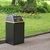 Large Capacity Dog Waste Bin With Chute - RAL 6028 Pine Green - Victoriana Finish - Adds Gold Highlights