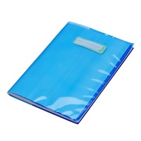 Copriquaderno con etichetta - coprimaxi A4 in Eco-Polietilene - 140 μm CoLibrì blu - CM090TB