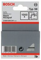 Bosch 2609200241 Feindrahtklammer Typ 59, 10,6 x 0,72 x 10 mm, 1000er-Pack