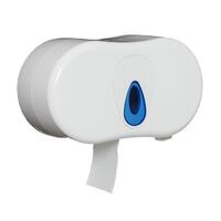 5 Star Facilities Cordless Twin Micro Toilet Roll Dispenser W350xD155xH350mm