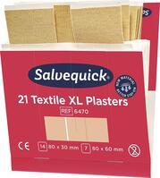 Artikeldetailsicht CEDERROTH CEDERROTH Salvequick Nachfüllpack 6x21 Pflaster Textil extra gross