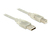Anschlusskabel USB 2.0 A Stecker an USB 2.0 B Stecker, transparent, 3m, Delock® [83895]