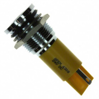 LED-Signalleuchte, 24 V (DC), gelb, 4 mcd, Einbau-Ø 16 mm, RM 1.25 mm, LED Anzah