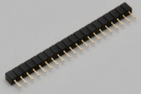 Buchsenleiste, 20-polig, RM 2.54 mm, gerade, schwarz, 10120828