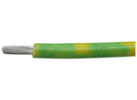 PVC-Schaltlitze, hochflexibel, LiYv, 1,5 mm², AWG 16, grün/gelb, Außen-Ø 2,6 mm
