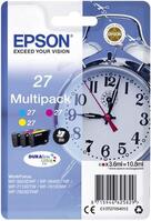 Epson Tinta T2705, 27 Eredeti Kombinált csomag Cián, Sárga, Bíbor C13T27054012