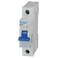 LS-Schalter B-Char, 16 A/230 V, 400 V AC, 16 A/60 V DC, 6 kA